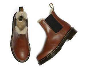 Tan leonore fur lined chelsea boots cheap