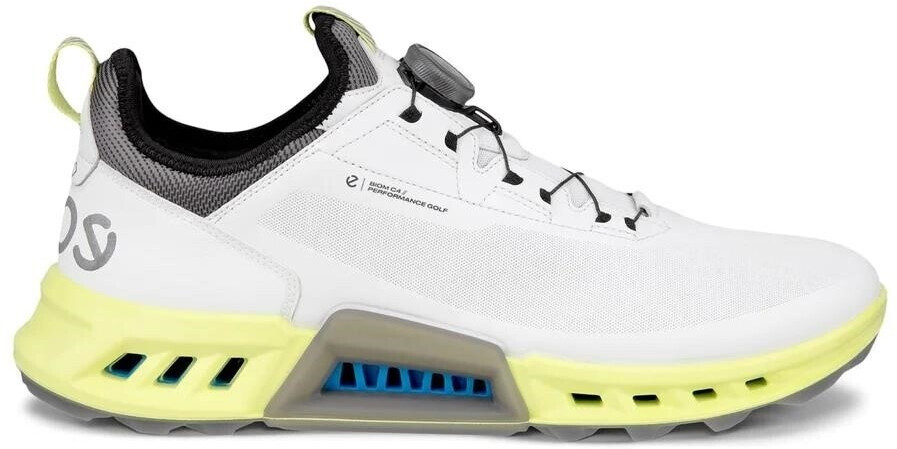 Ecco Golf Biom C4 BOA Gore-Tex Golf Shoe white yellow