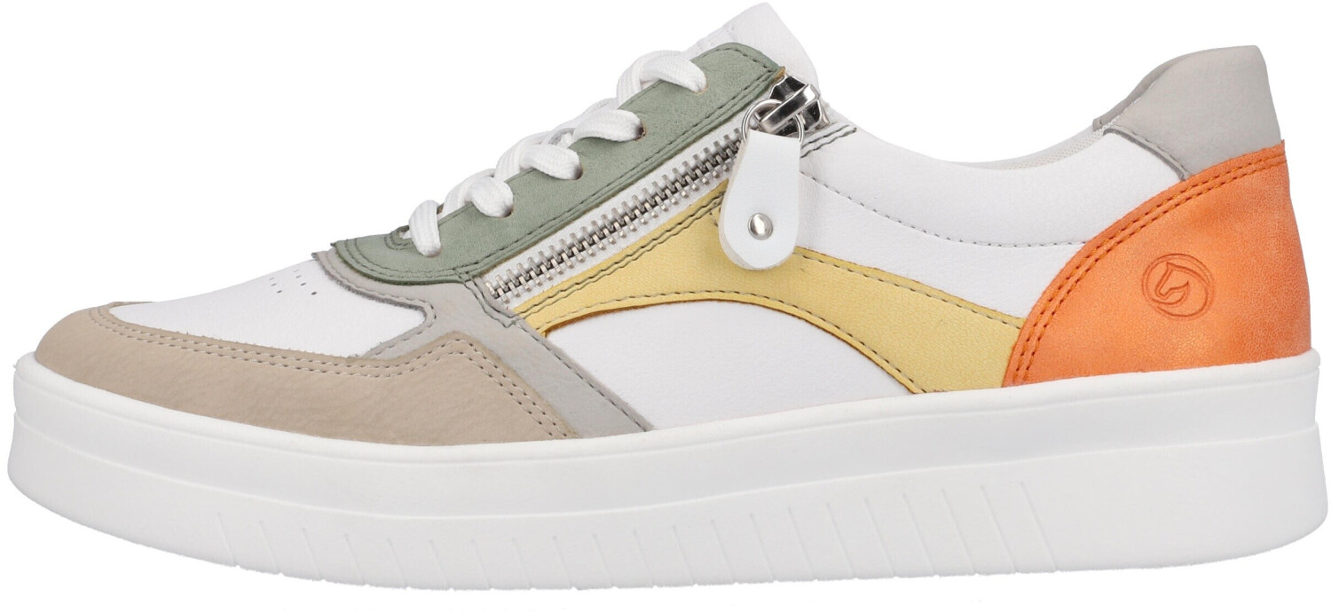 Remonte Dorndorf Sneaker with side zipper white-combined
