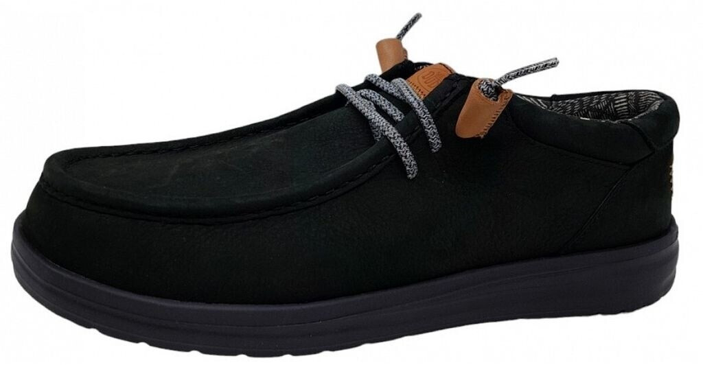 Dude Wally 40175-001 black half shoes