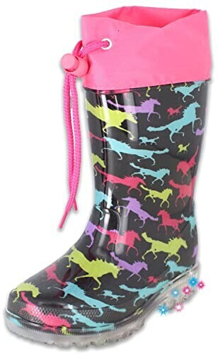 C. H. Beck Girls Blinking Horses Rain multicolored