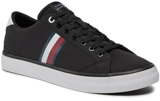 Tommy Hilfiger Sneakers Th Hi Vulc Low Stripes Mesh FM0FM04946 black