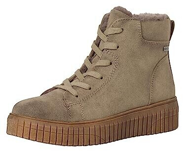 Jana Shoes Winter without heel winter lined wide H extra wide brown taupe