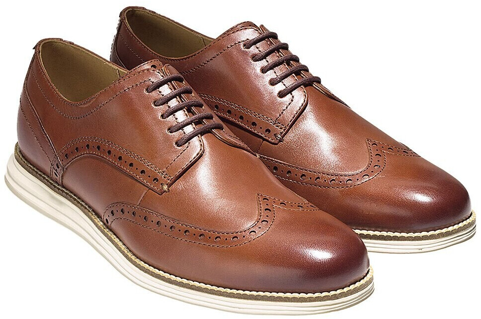 Cole Haan Original Grand Wingtip Oxford Woodbury Leather Ivory