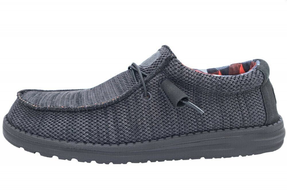 Dude Slipper Wally Sox Jet Black 40019-0XD
