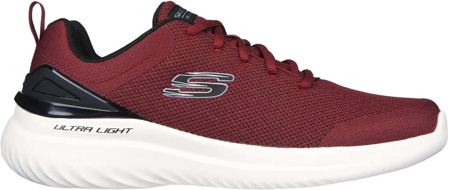 Skechers Bounder 2 0 NASHER Sneaker burgundy mesh black trim