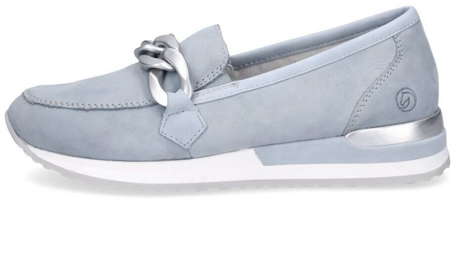 Remonte Dorndorf Slipper with trendy decorative chain blue