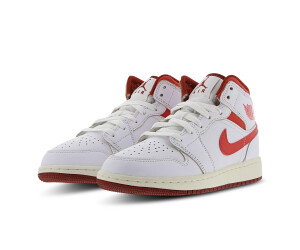 Nike Air Jordan 1 Mid Kids white dune red sail lobster ab 54 99 Preisvergleich bei idealo