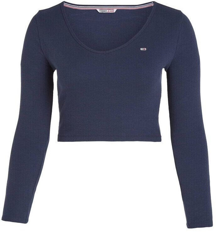 Tommy Hilfiger TJW Baby Rib Jersey V-Neck LS (DW0DW14278) twilight navy