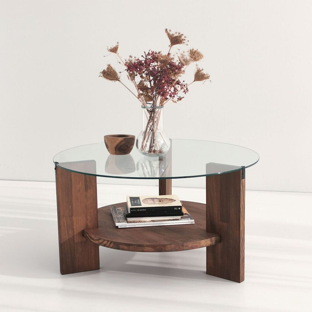 Hanah Home Mondo- MondoNOS walnut 40x75x75 cm glass