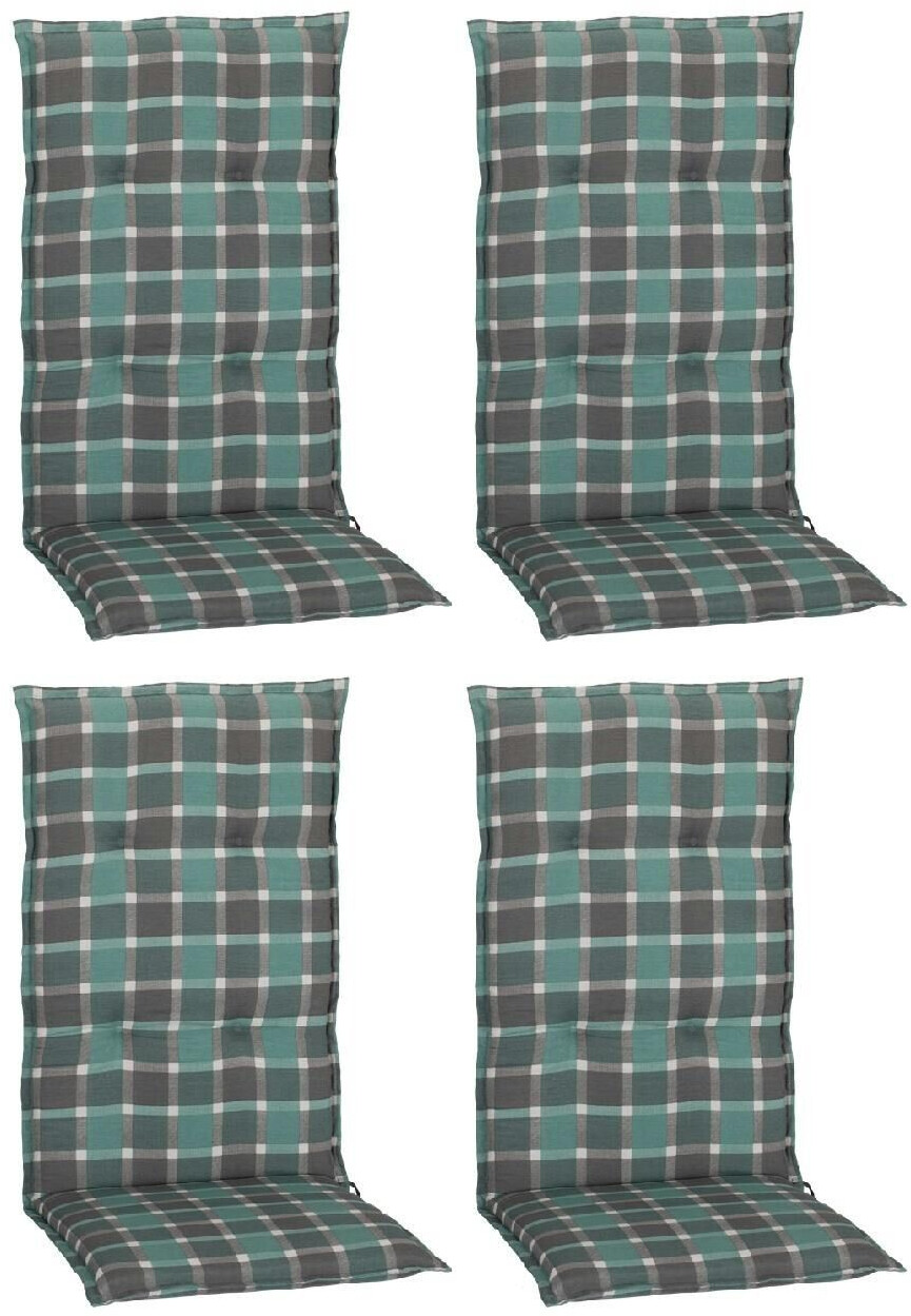 beo 4er Set Büsum M133 karo türkis für HochlehnerStühle (21081) ab 64