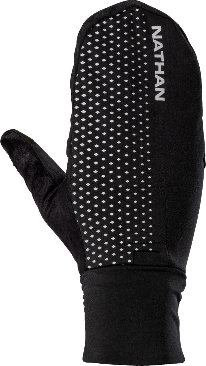 Nathan HyperNight Reflective Convertible Mitt black/geo print