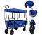 Arebos Bollerwagen mit Dach, Handwagen, Transportkarre, Gerätewagen blau