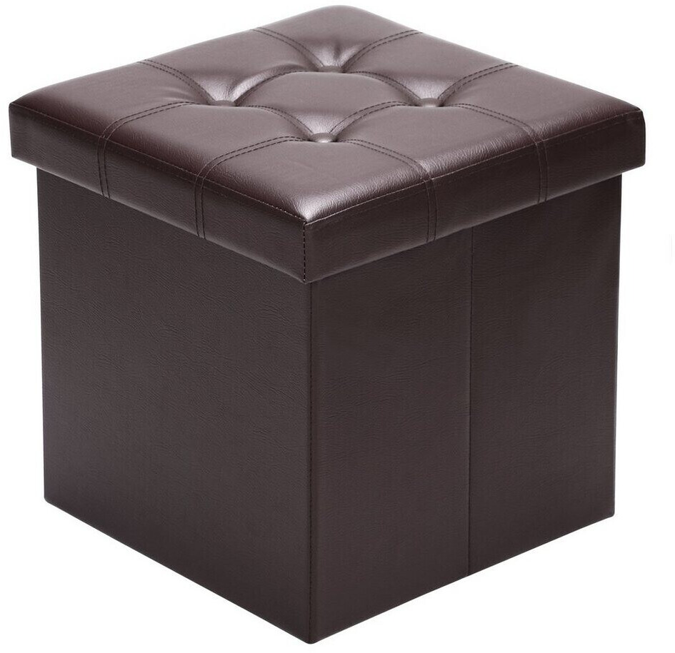 Casaria Foldable stool 38x38x38cm brown