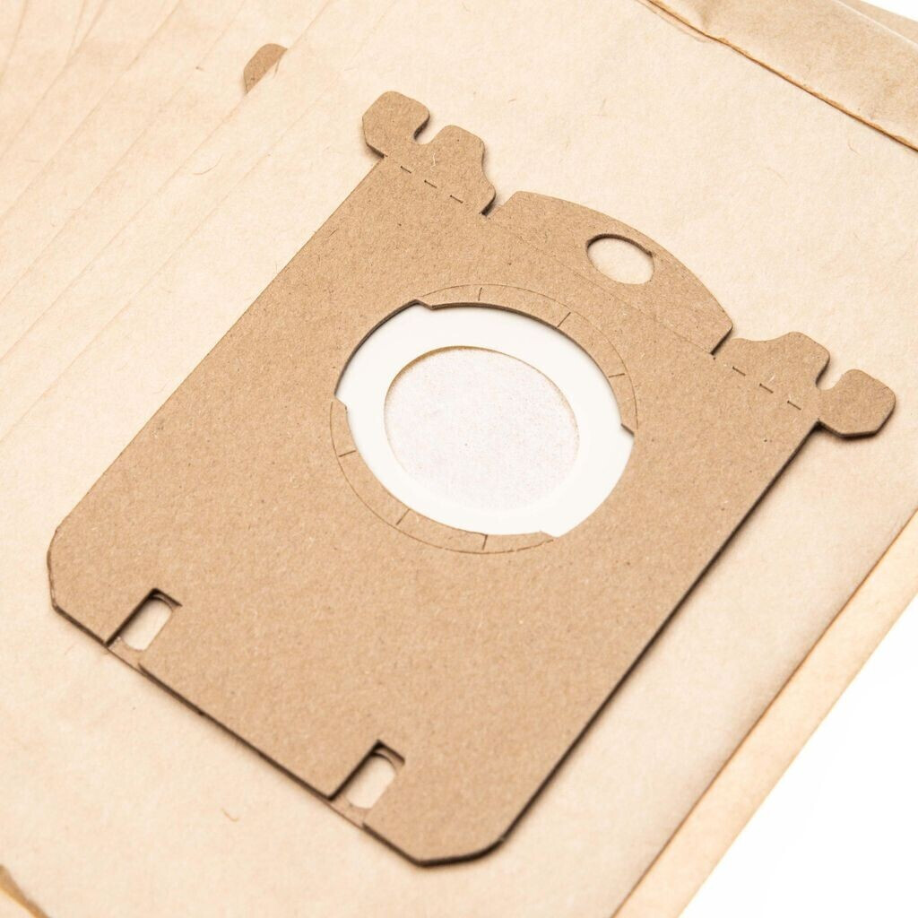 vhbw 20x vacuum cleaner bags compatible with Electrolux XXL 42, XXL 50 D, XXL 51, XXL 60, XXL 62, XXL 40 vacuum cleaners - paper, 25.8cm x 16.2cm sand color