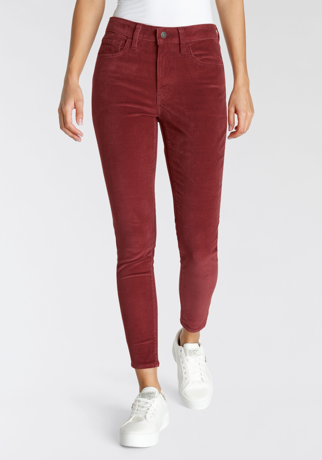Levi's 721 High Rise Skinny syrah red