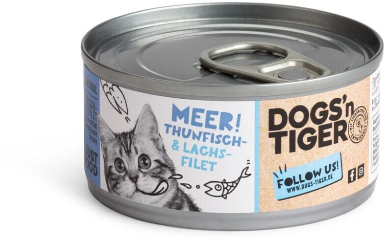 Dogs´n Tiger Sea! wet cat food tuna & salmon 70g