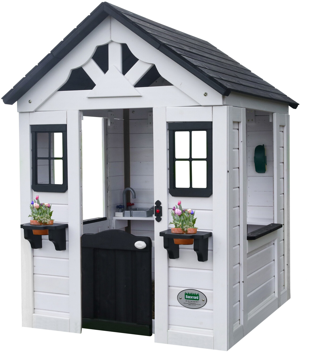 Backyard Discovery Sweetwater Playhouse white ab 299 00 Preisvergleich bei idealo