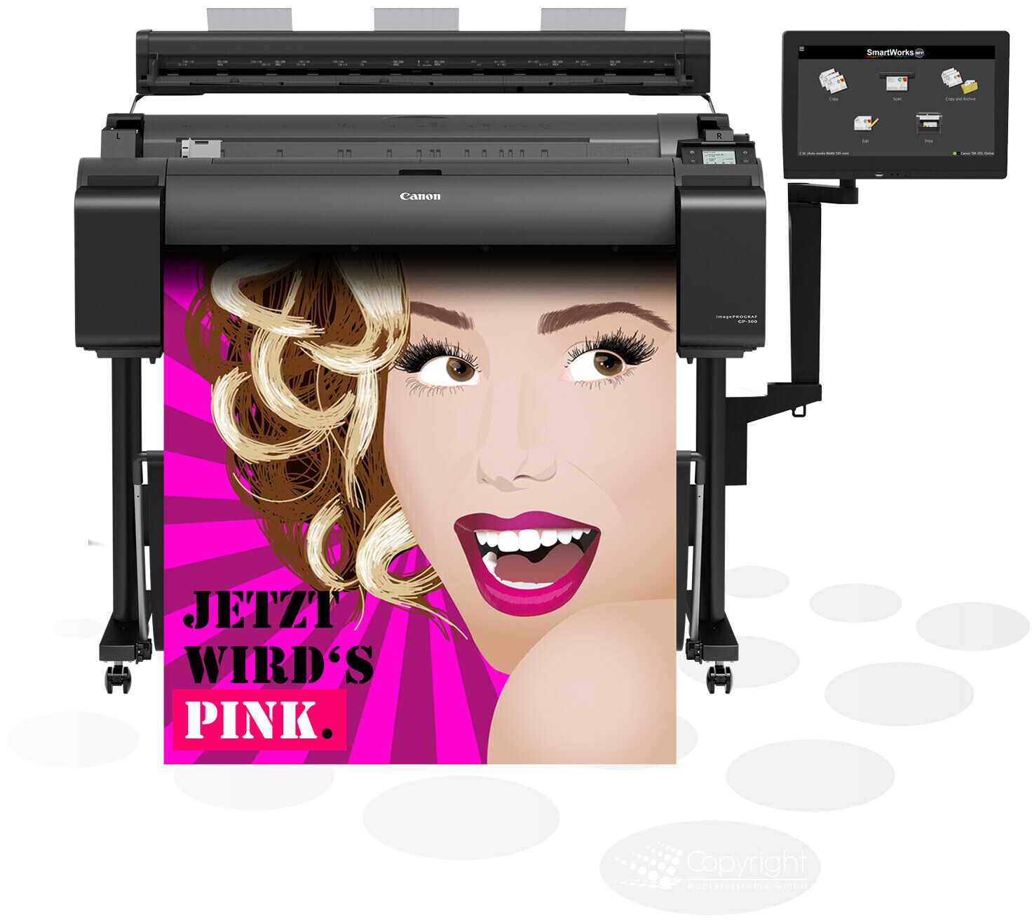 Eurotone Cartuccia Magenta Per Canon ImagePROGRAF IPF 810/815/820/825 - Sostituisce PFI-303M, 330ml, Made In Germany