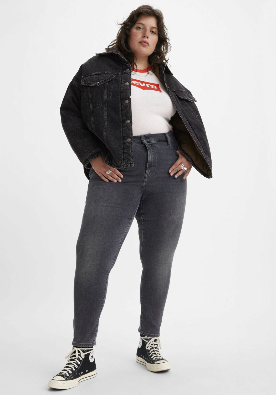 Buy Levi s 721 High Rise Skinny Jeans Plus black worn in from 35.83 Today Best Deals on idealo
