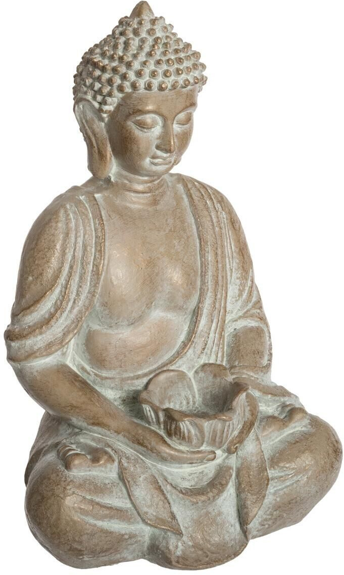 Atmosphera Statuette Buddha seated 39 cm beige
