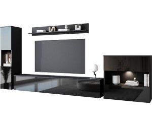 INOSIGN Wohnwand Paris 4-teilig hängend und stehend schwarz/schwarz  Hochglanz ab 316,69 € | Preisvergleich bei