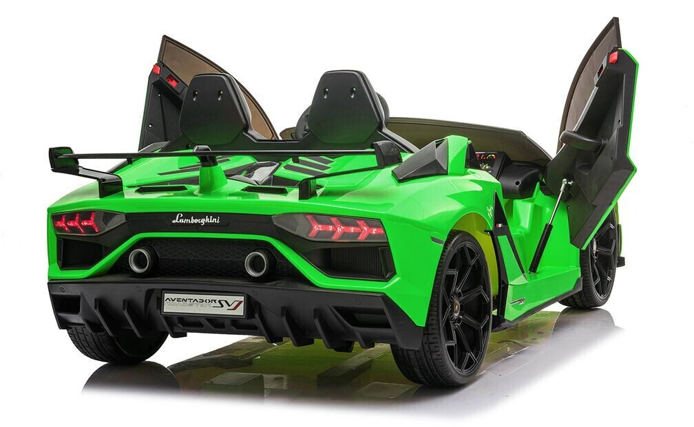 FINOOS Kinder Elektroauto Lamborghini Aventador - Lizenziert - RC, 2.4 Ghz  Fernbedienung - Kinderauto - Softstart - SD-Karte - USB - MP3 - Elektro Auto  für Kinder(Rot): : Spielzeug