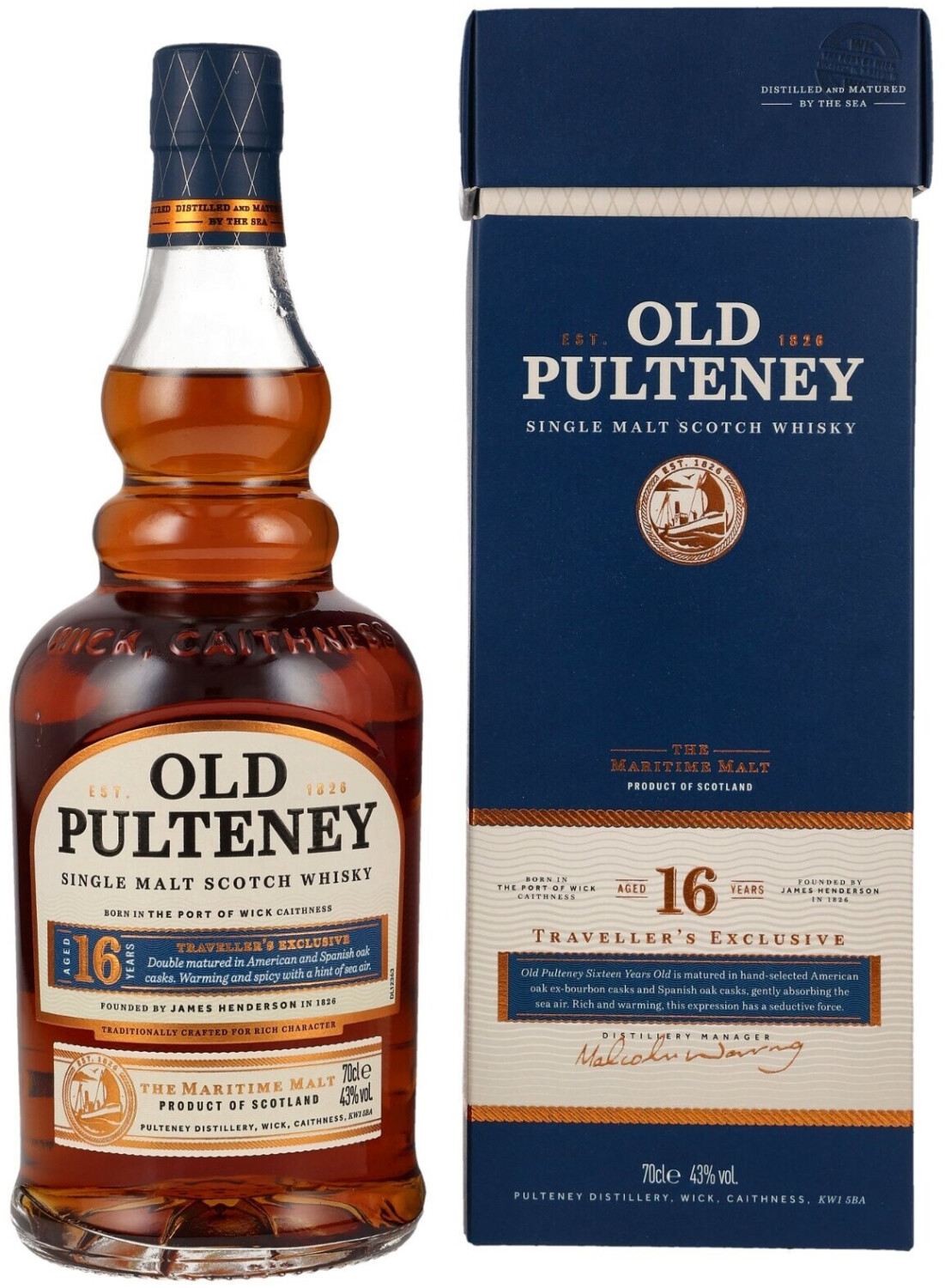 Old Pulteney 16 Years Old Traveller's Exclusive 0.7l 43%
