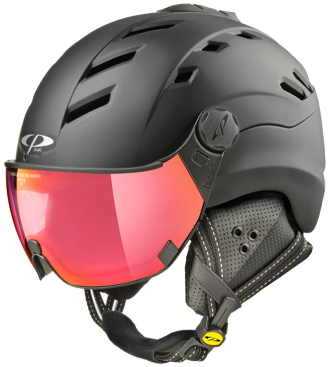 CP Helmets Camurai ski helmet black s.t./black s.t. red