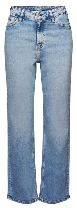 Esprit Retro Jeans with a Straight Fit and High Waistband (073EE1B326) blue light washed