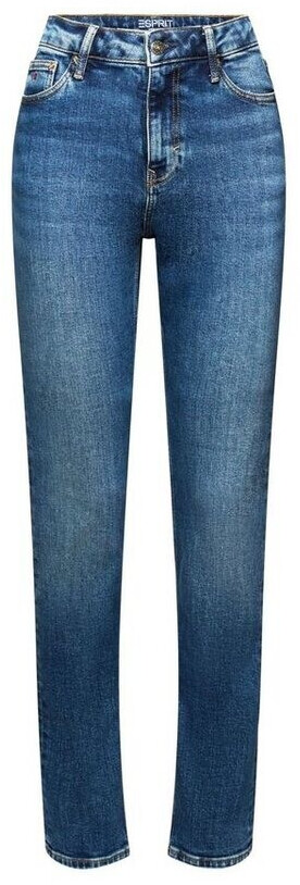 Esprit Slim-Fit Retro Jeans with a High Waistband (113EE1B353) blue medium washed