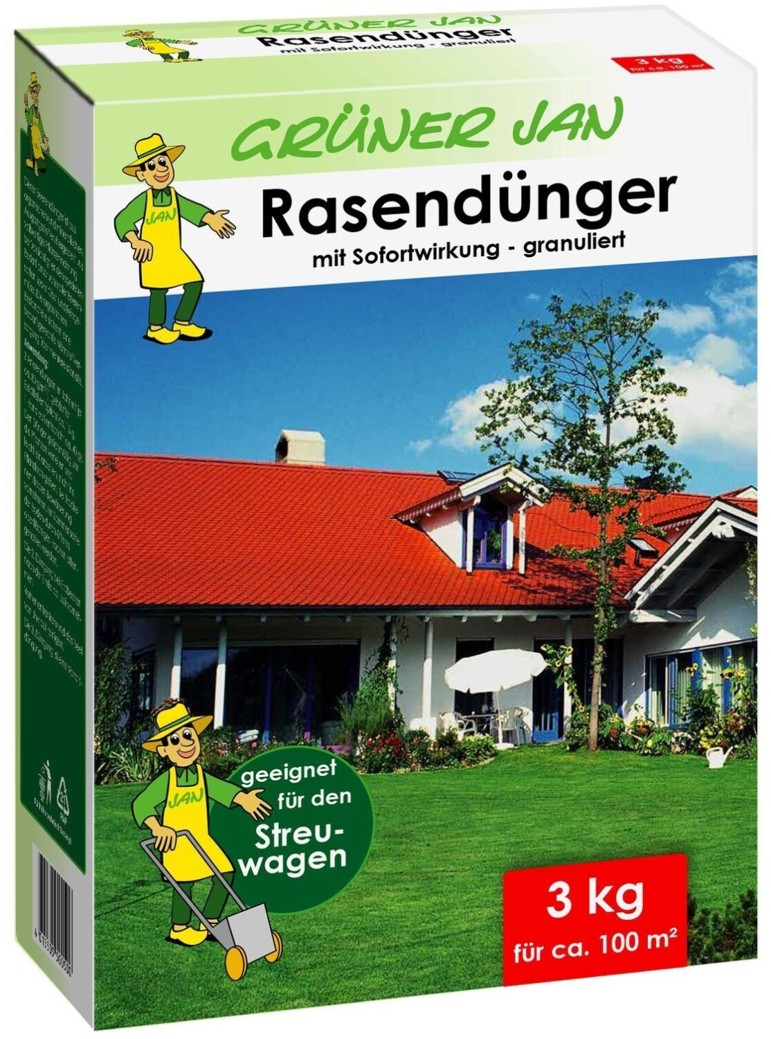 Grner Jan Spezial Rasendnger granuliert 3kg ab 11.99  | Vergleiche 1  Angebote auf idealo.de