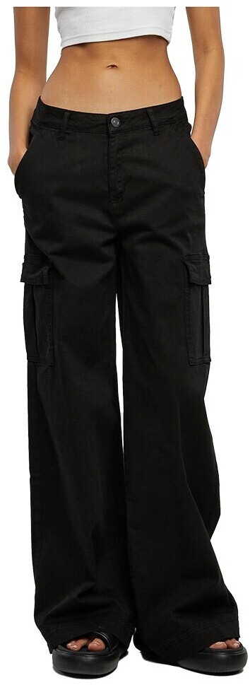 Urban Classics Twill High Waist Cargo Pants (TB6040) black