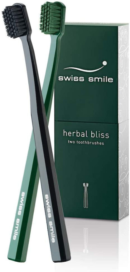 Swiss Smile Herbal Bliss Toothbrushes Bristish Racing Set 2-piece