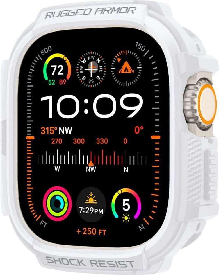 Spigen für Apple Watch Ultra 2/1 49 mm, Rugged Armor, Weiß