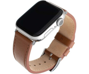 FIXED Leather Strap für Apple Watch 49/45/44/42 mm, Braun