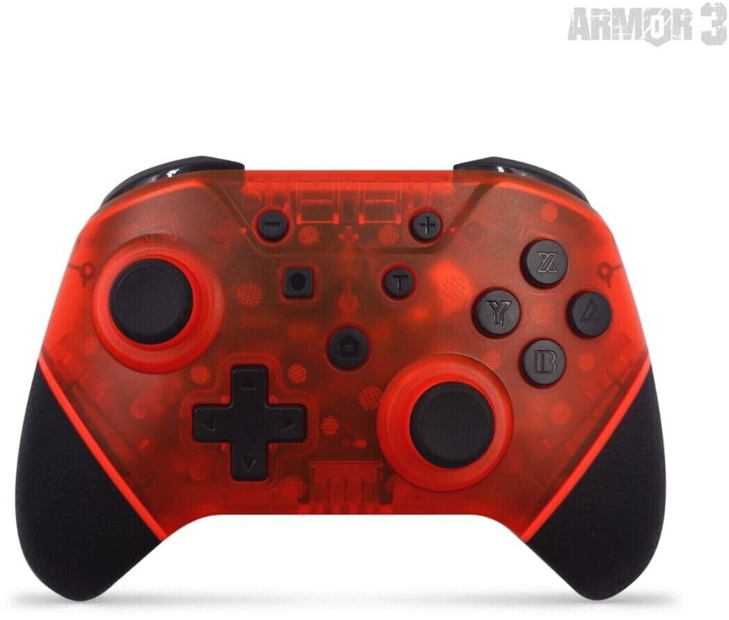 Armor3 Nintendo Switch NuChamp LED Wireless Controller - Ruby Red