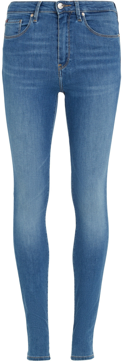 Tommy Hilfiger Th Flex Como Skinny Jeans with Mid-Rise Waistband and Fade Effects (WW0WW34297) izzy
