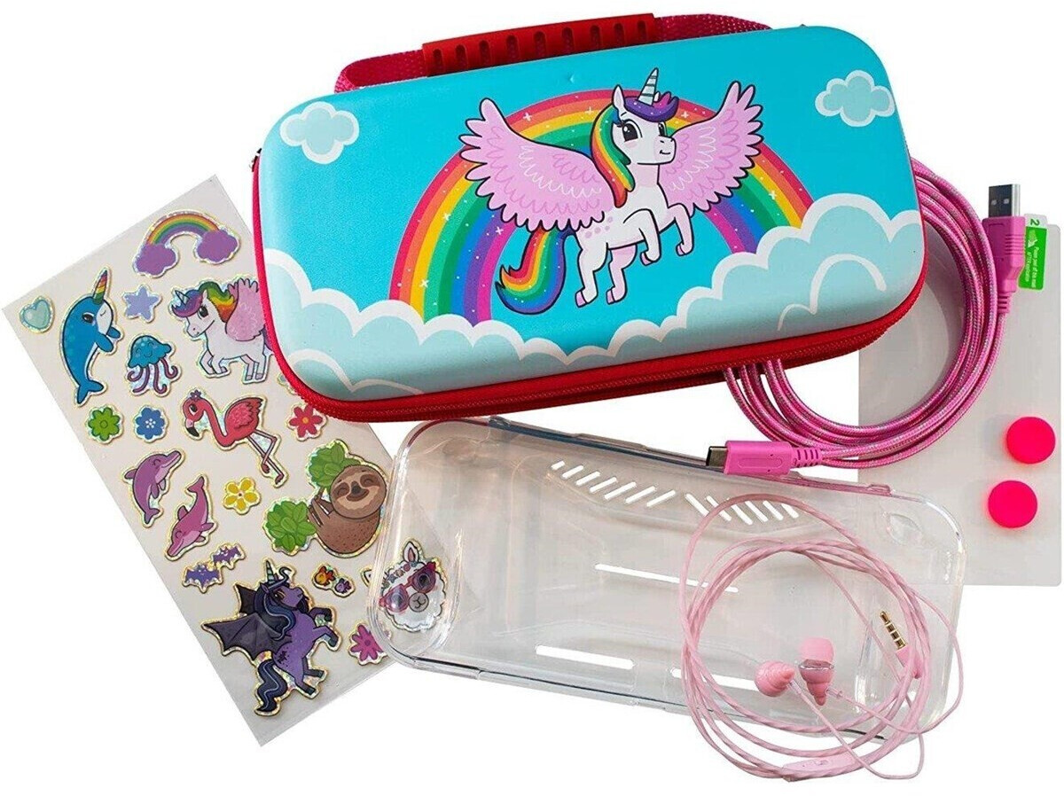 iMP Nintendo Switch Lite Over the Rainbow Unicorn 7-in-1 Case au ...