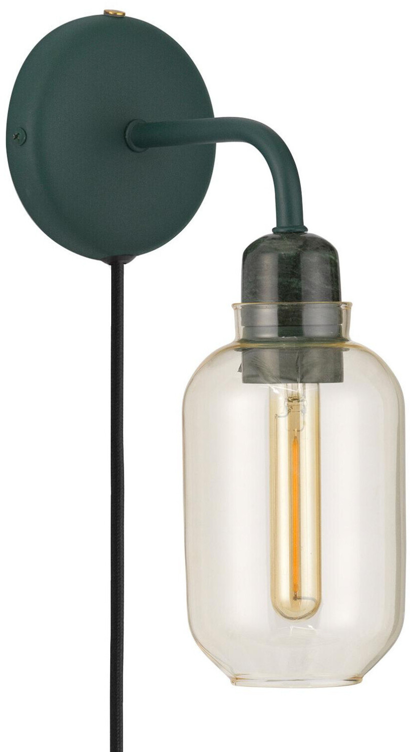 Normann Copenhagen Amp wall light 17x30x11cm gold/green/powder-coated