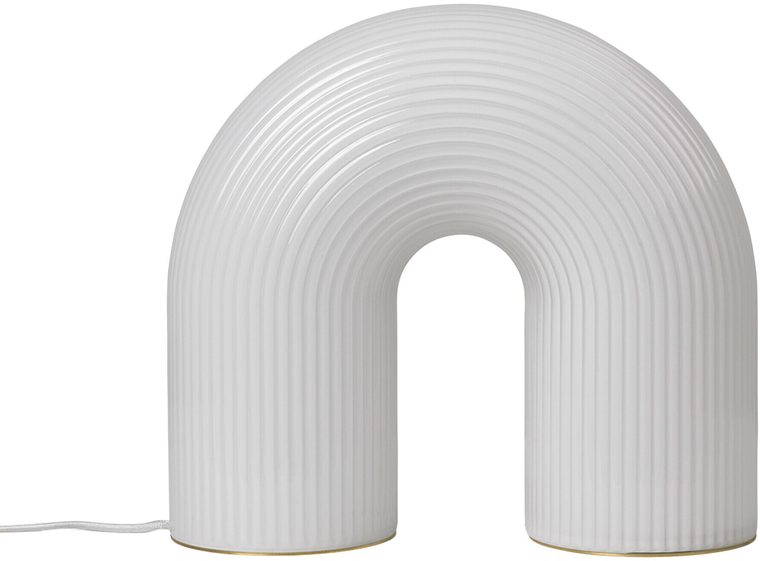 ferm LIVING Vuelta LED floor lamp 40x36x16cm white/glossy