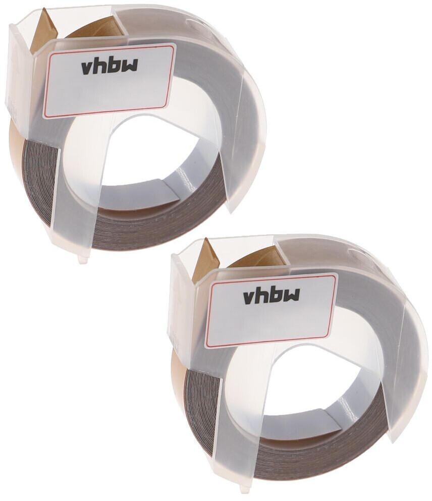 vhbw 2x 3D Prägeband-Schriftband-Kassette kompatibel mit Dymo Organizer  Xpress Pro 9mm Weiß auf Gold ab 7,99 €