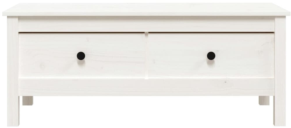 vidaXL Coffee table 100x50x40 cm solid pine white