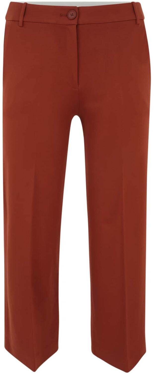 Esprit Punto jersey trousers with a straight fit (083EE1B417) rust brown
