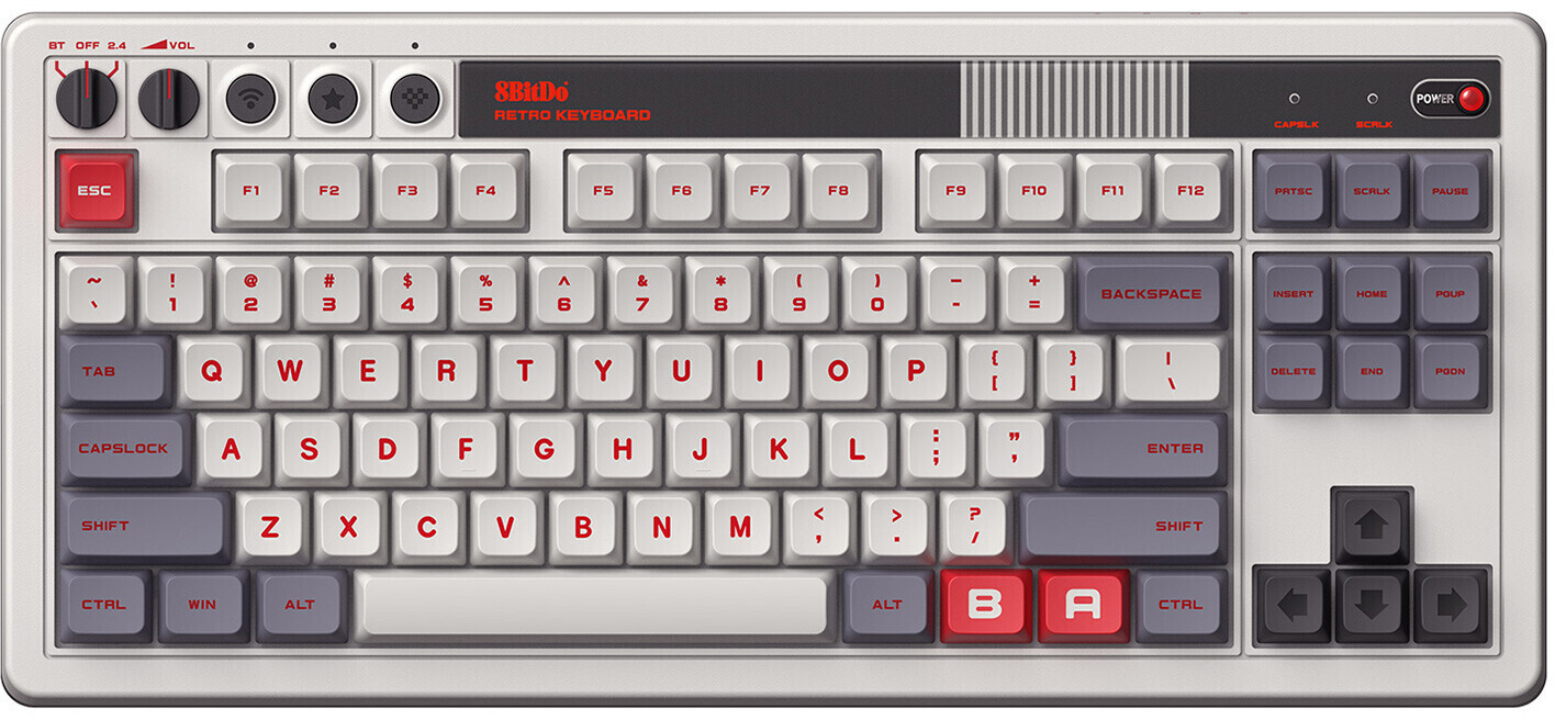 8bitdo Retro Mechanical Keyboard Blue/Grey