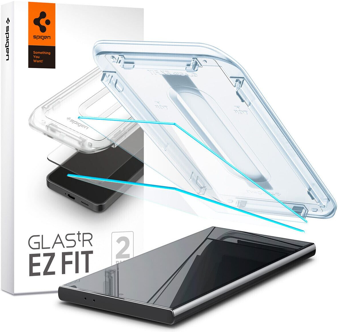 Spigen Glass tR EZ Fit HD Transparency 2 Pack (Galaxy S24 Ultra)