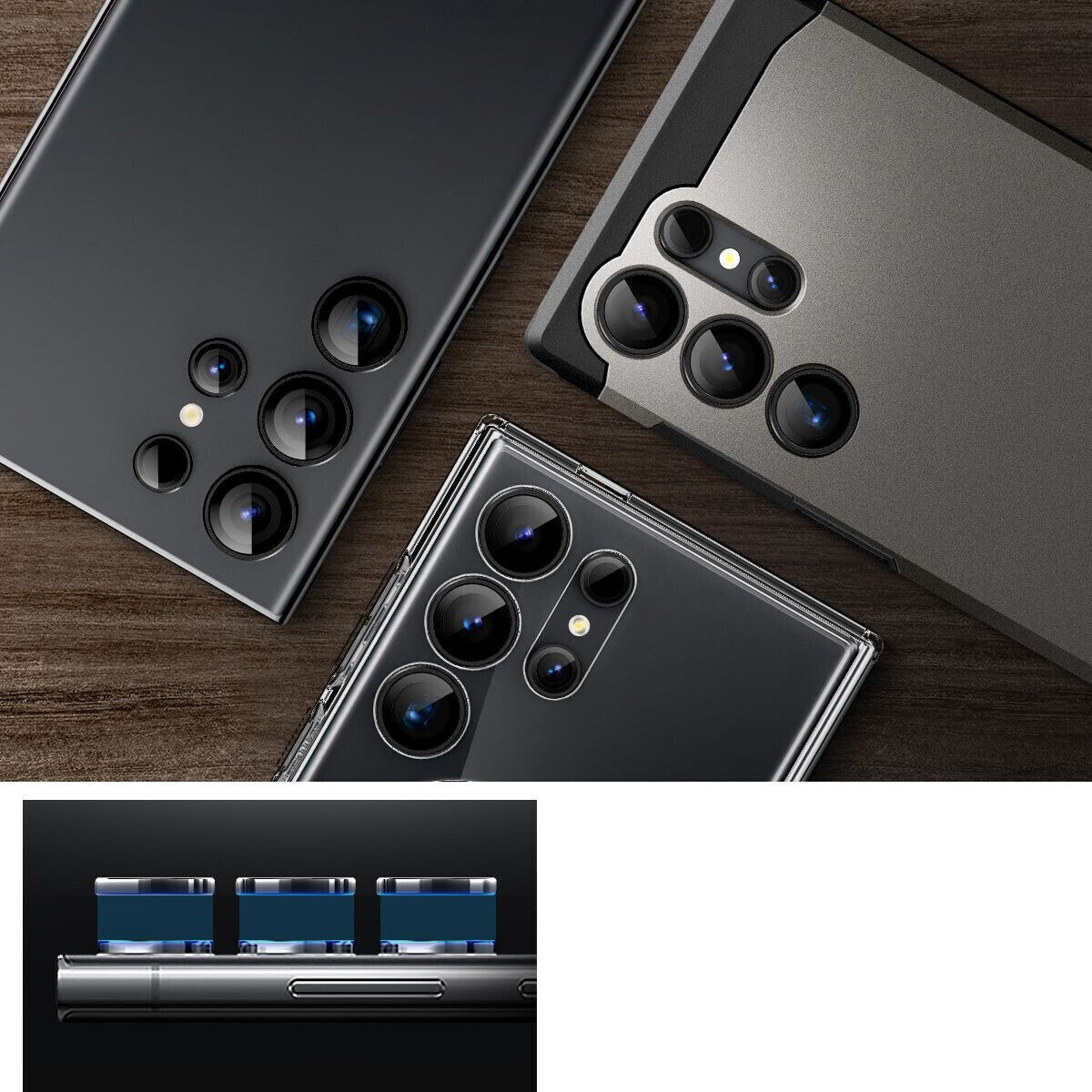 Spigen GLAStR Kameraprotektor aus Glas 2er-Pack für das Samsung