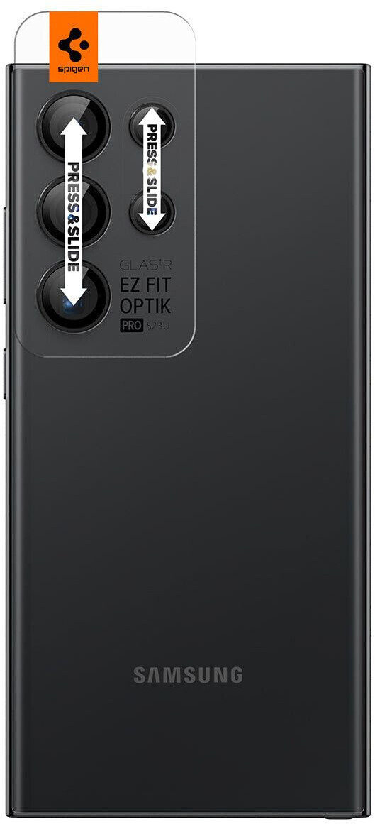 Spigen Glass tR EZ Fit Optik Pro 2 Pack Black (Galaxy S24 Ultra) au  meilleur prix sur