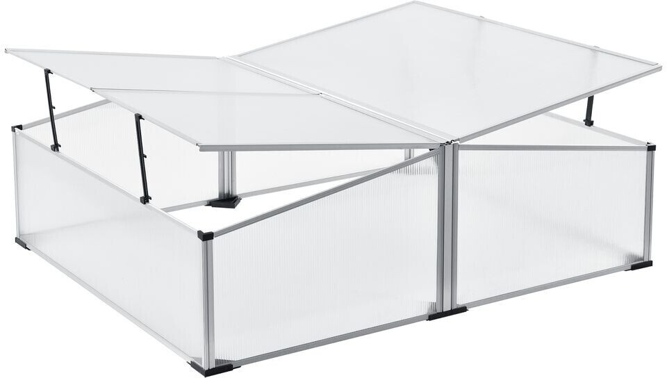 en.casa Cold Frame with Double Roof 100x120x40 cm