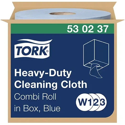 Tork 530237 W1/W2/W3 Extra-strong cleaning cloths blue